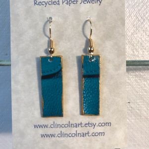 Recycled Paper Earrings ♻️